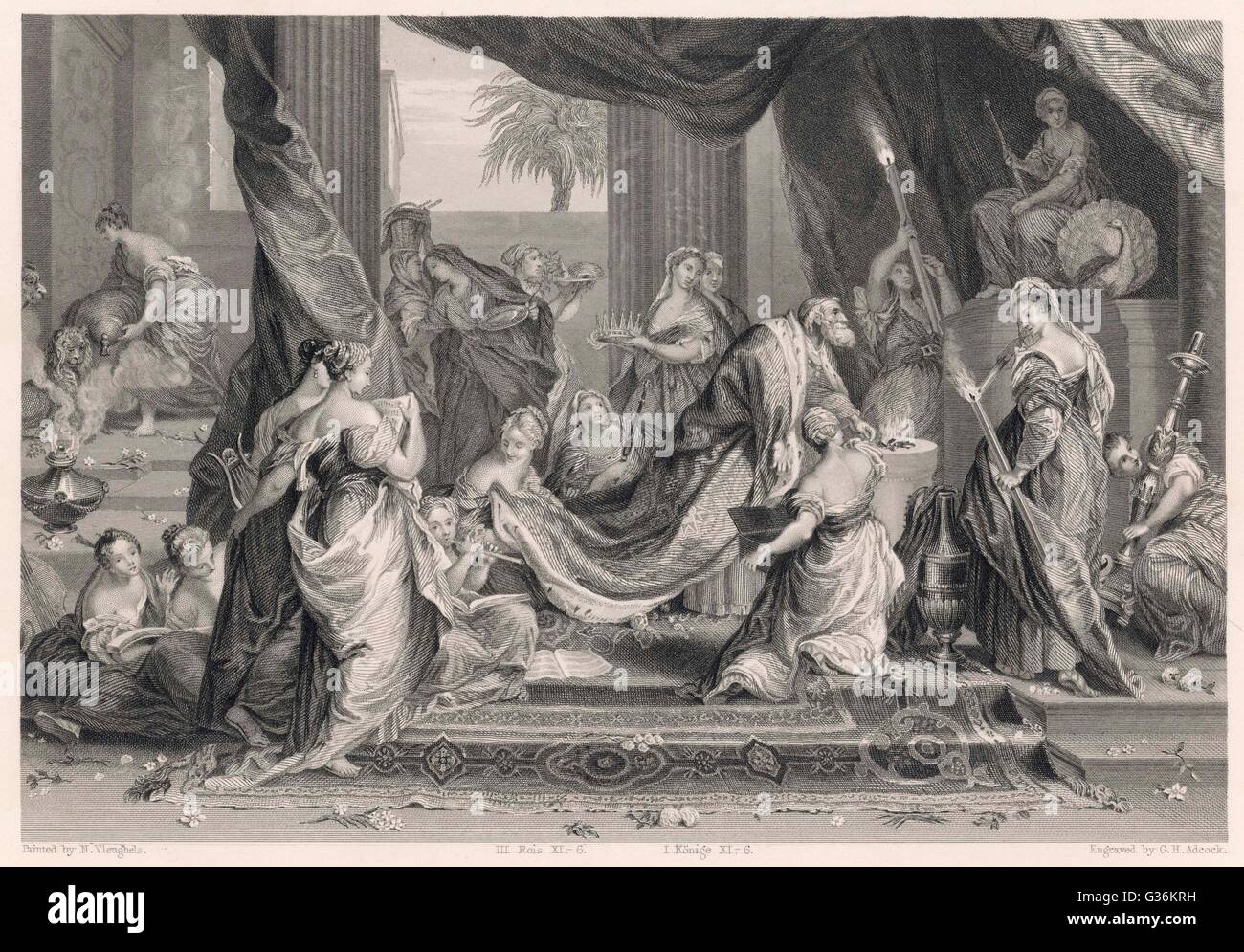 König Salomo Stockfoto