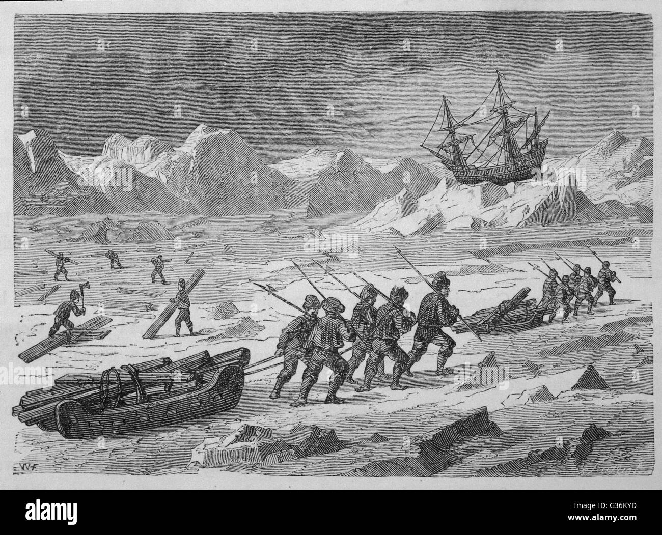 Willem-Barents-Polarexpedition Stockfoto