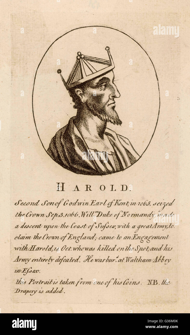 König Harold II Stockfoto