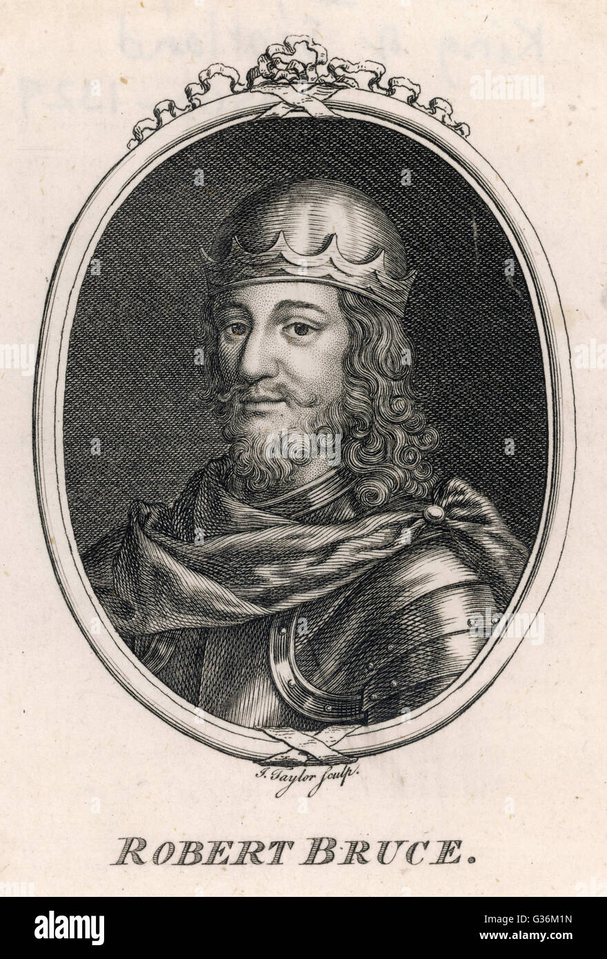 Robert i., König von Schottland (1306-29) Bruce (1274-1329) Stockfoto