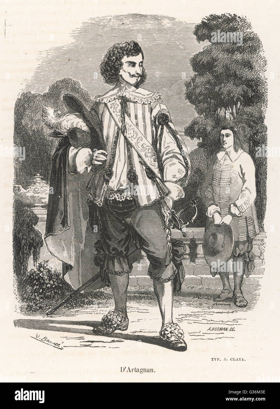 Porträt des jungen Gascon Gentleman - D'Artagnan.         Datum: Erstveröffentlichung: 1844 Stockfoto