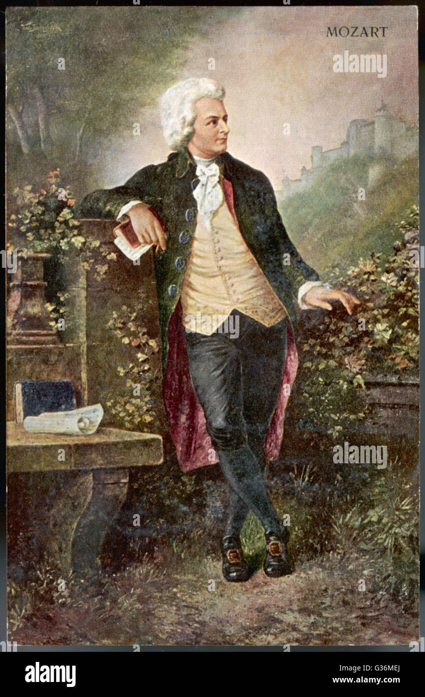 Wolfgang Amadeus Mozart Stockfoto