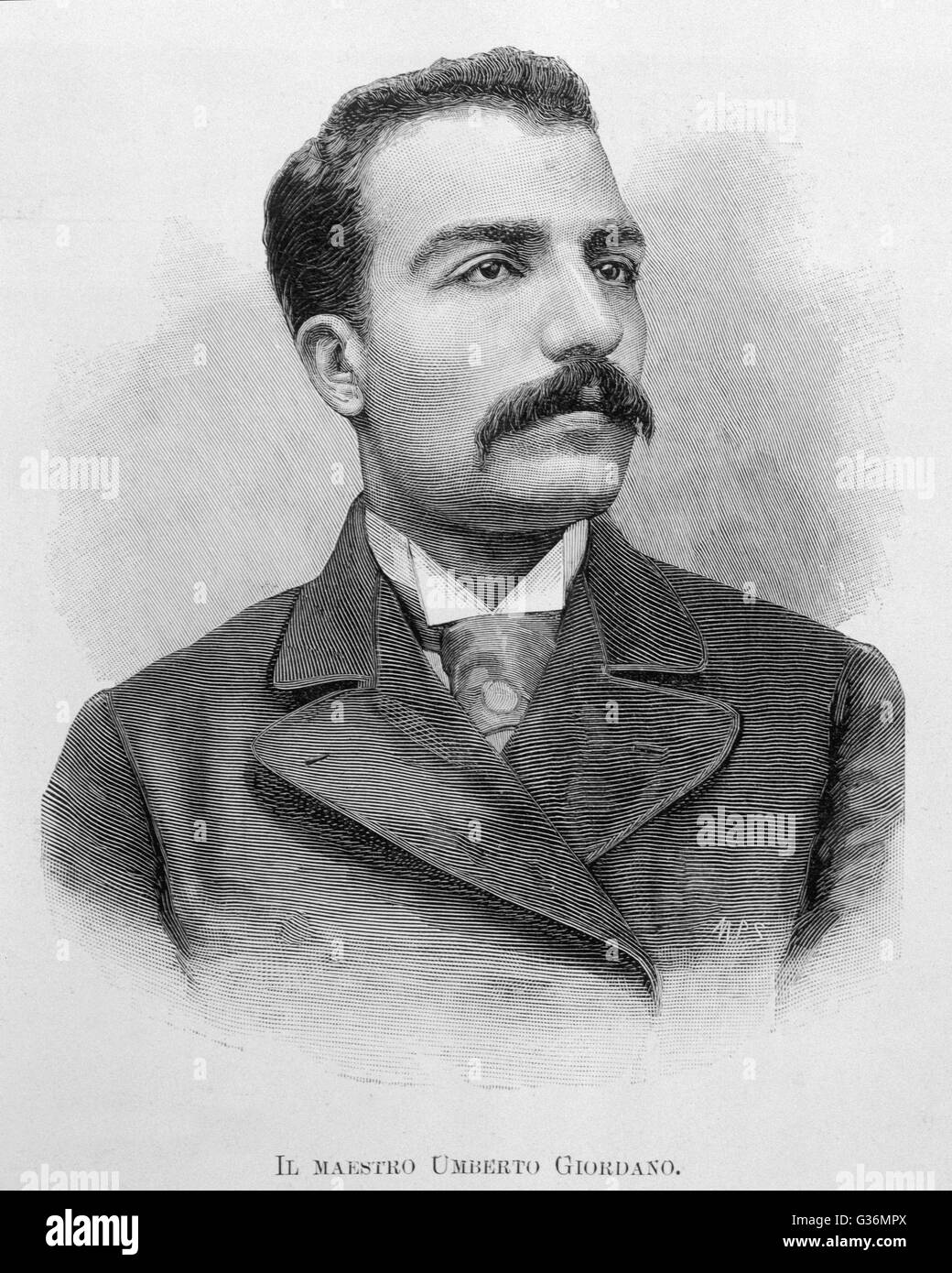Umberto Giordano (1867-1948), italienischer Musiker Stockfoto