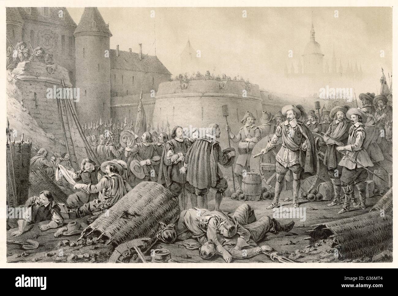 Belagerung von Stralsund, 30 Jahre Krieg Stockfoto