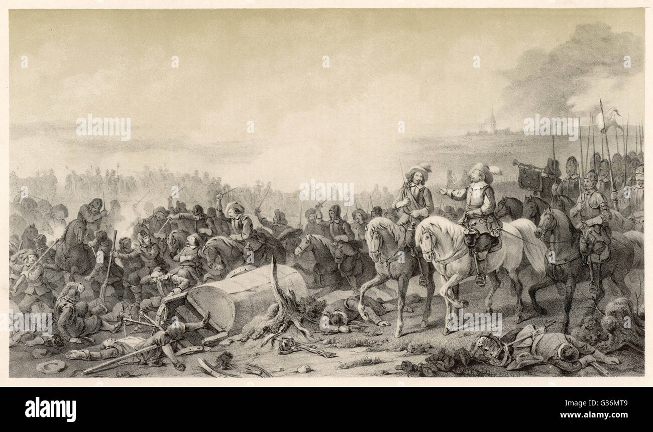 Erste Schlacht von Breitenfeld, 30 Jahre Krieg Stockfoto