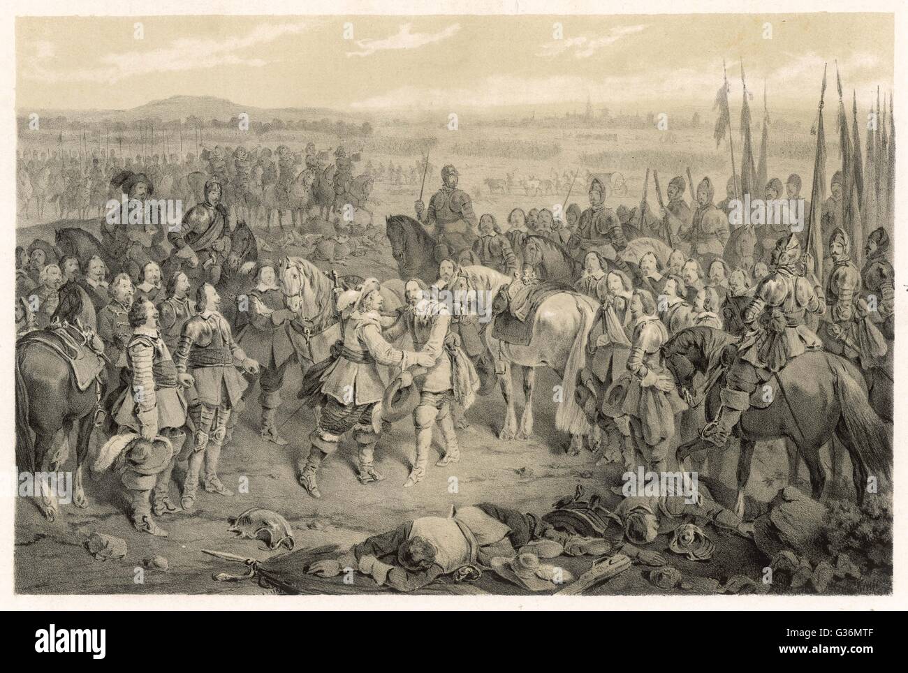 30 Jahre Krieg, Schlacht von Nordlingen Stockfoto