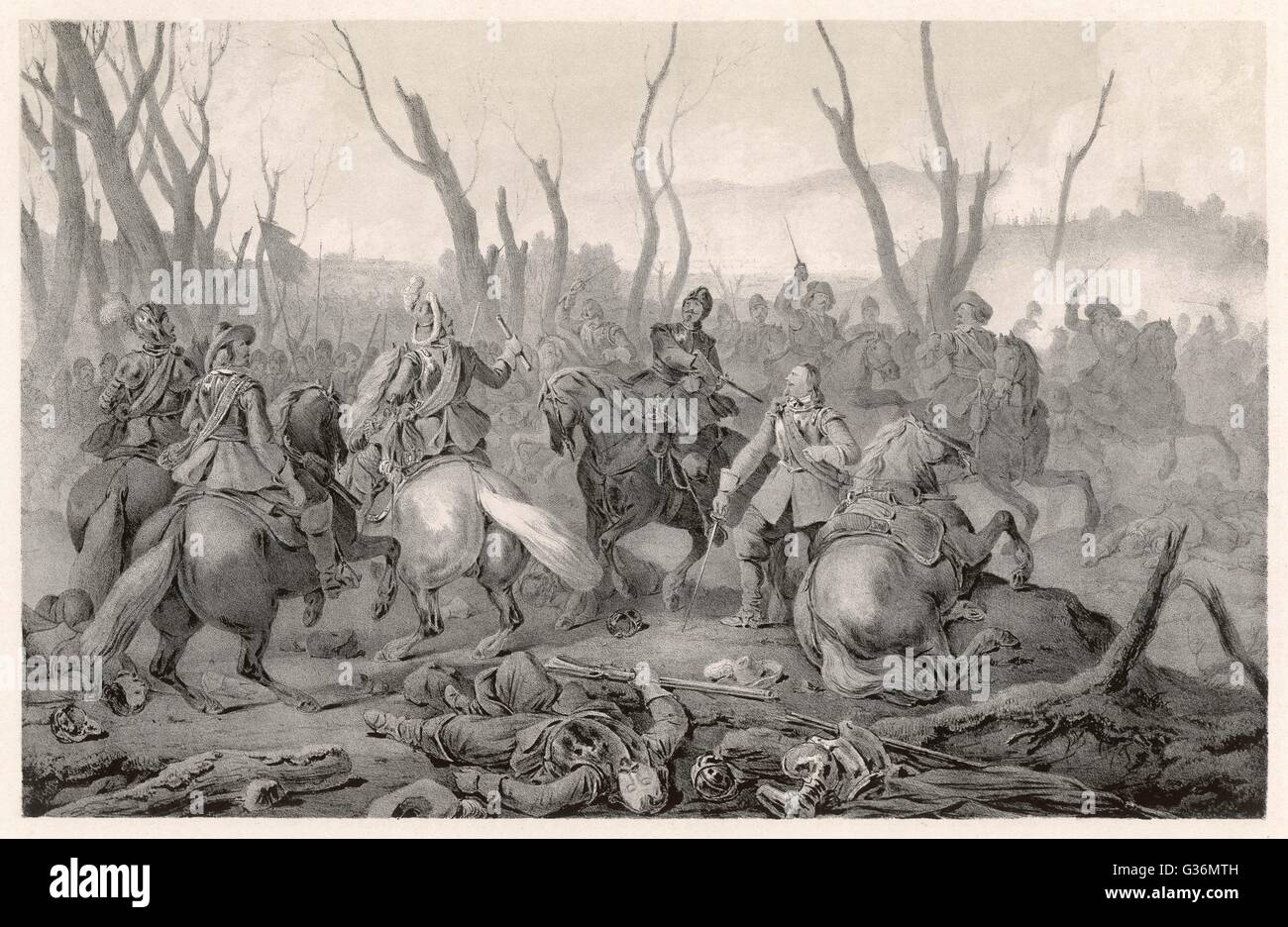 30 Jahre Krieg, Schlacht von Jankov Stockfoto