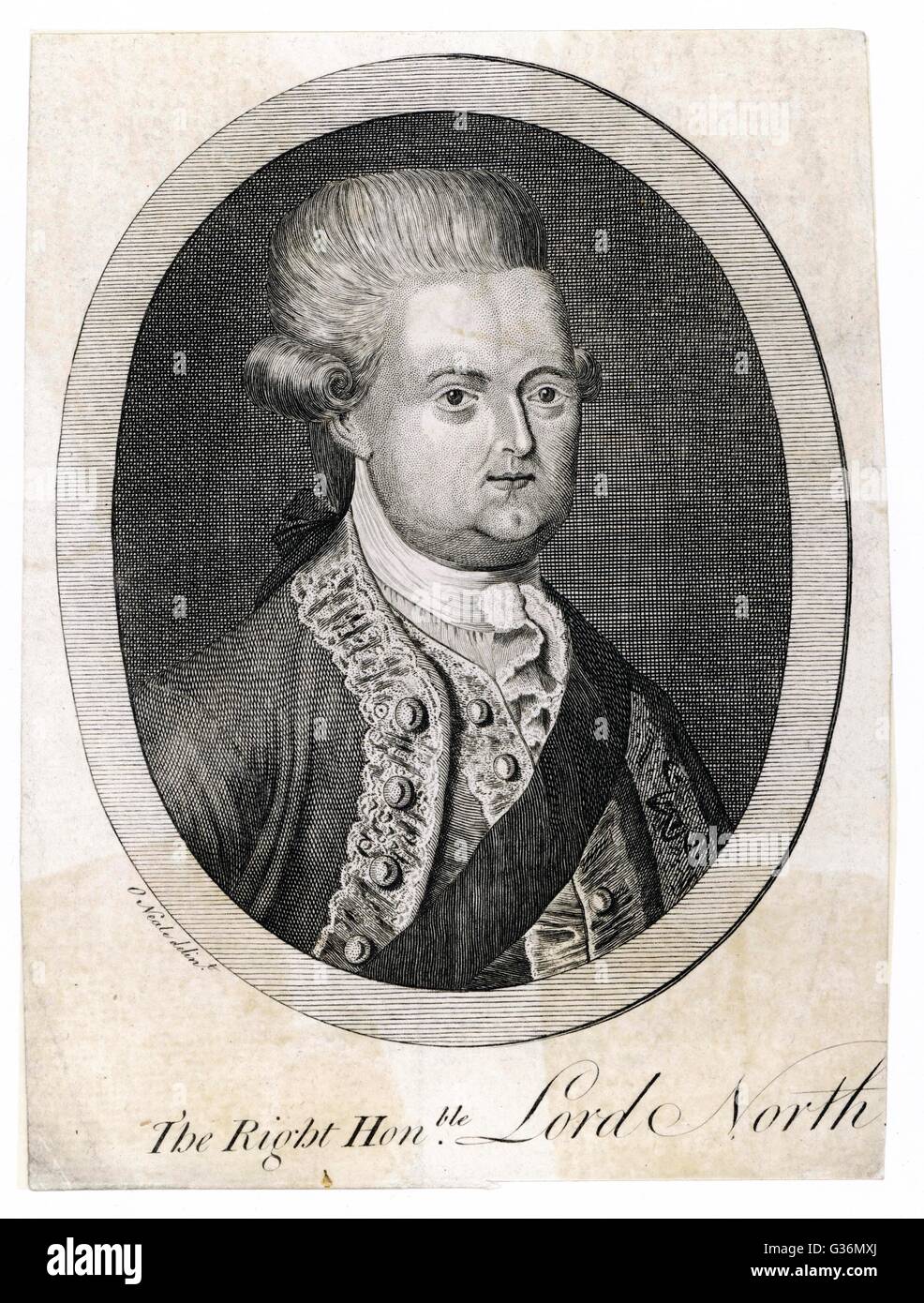 Lord Frederick North Stockfoto