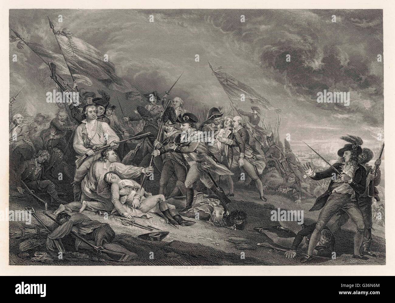 Schlacht von Bunker Hill Stockfoto