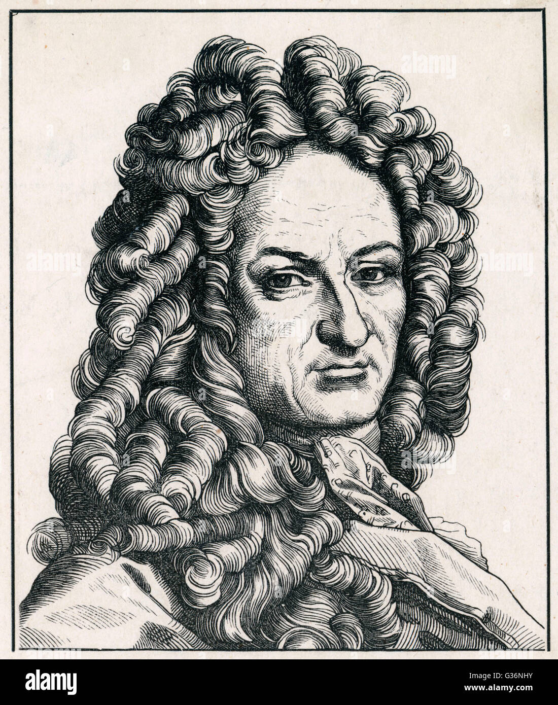 Gottfried von Leibniz, deutscher Mathematiker und Philosoph Stockfoto