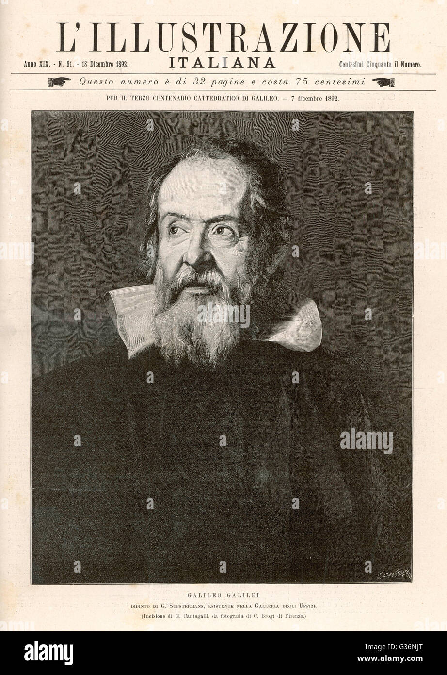 Galileo Galilei, italienischer Astronom Stockfoto