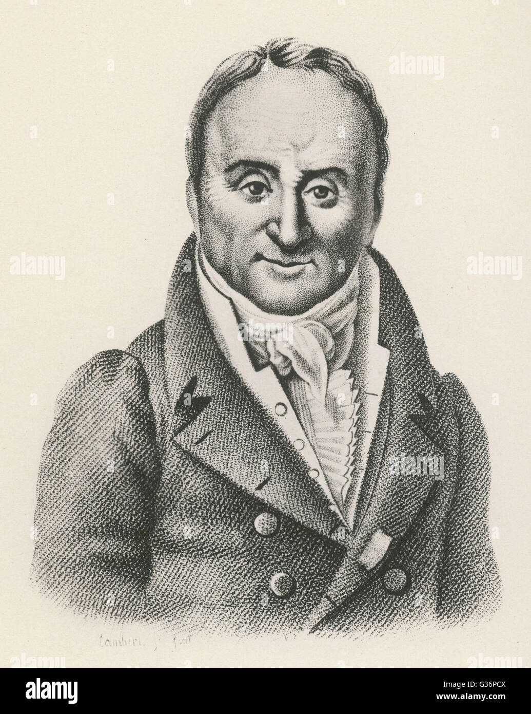 Philippe Pinel, französischer Arzt, bekannt für seine Reformen bei der Behandlung von psychisch Kranken. Er trug zu der Klassifikation psychischer Störungen, und gilt als der Vater der modernen Psychiatrie.      Datum: 1745-1826 Stockfoto