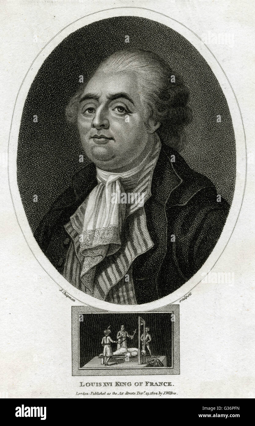 Ludwig XVI., König von Frankreich Stockfoto