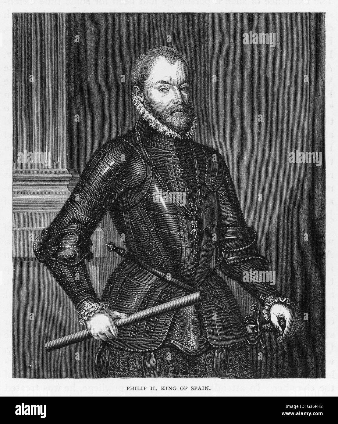Philipp II., König von Spanien, Stockfoto