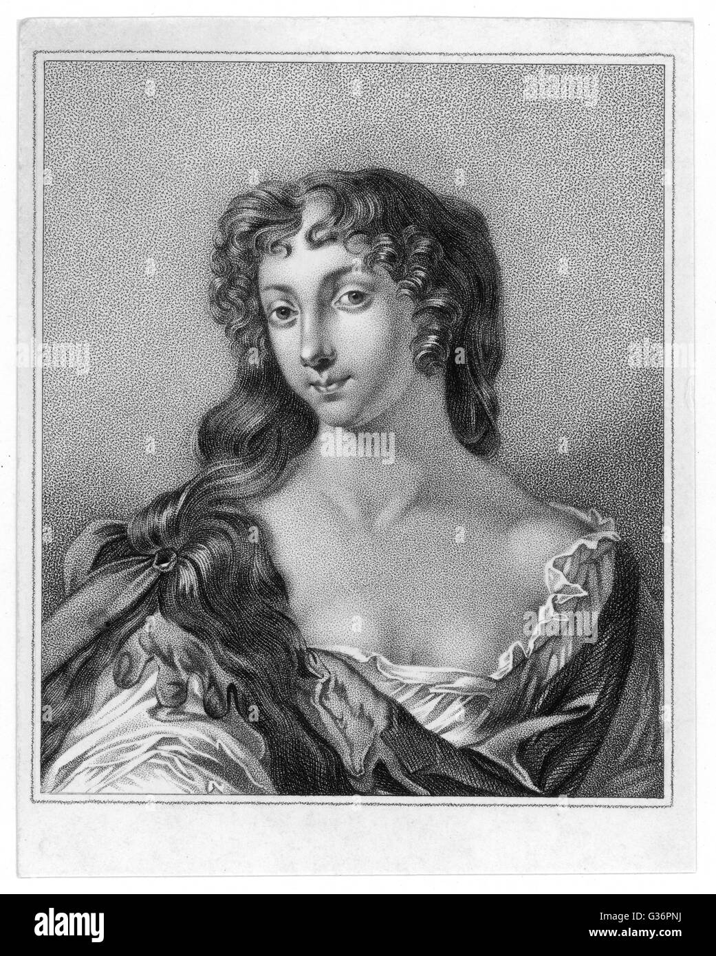 Eleanor "Nell" Gwyn (oder Gwynn oder Gwynne), englische Schauspielerin, Mätresse von König Charles II.        Datum: 1650-1687 Stockfoto