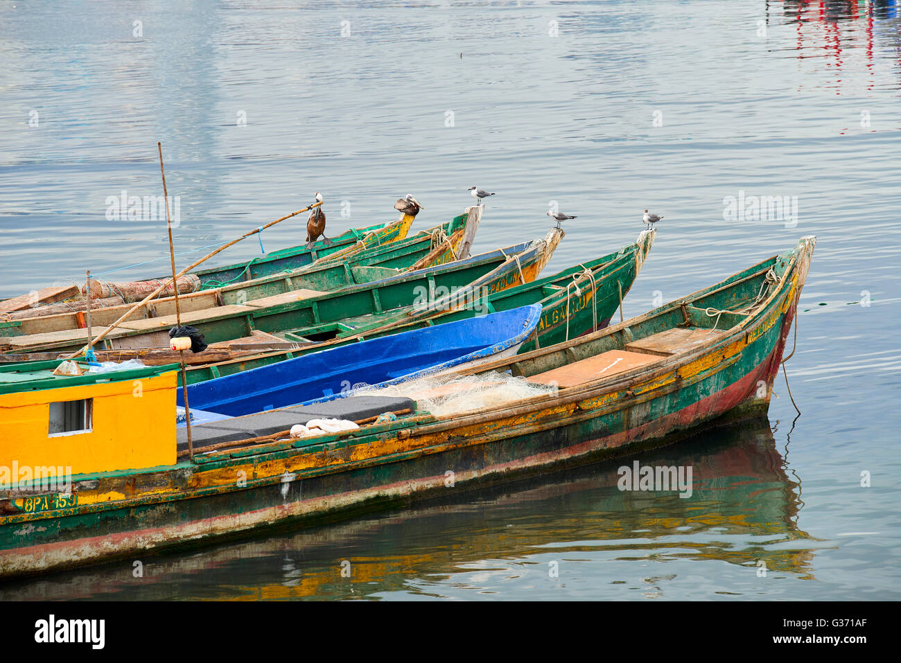 Angeln, Boote, Mittelamerika, Republik von Panama, Panama-Stadt Stockfoto