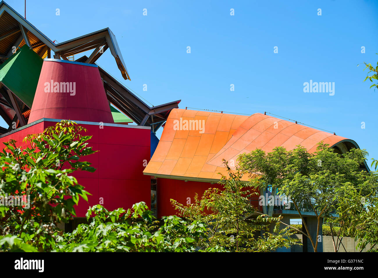 Biodiversität-Museum von Gehry, Mittelamerika, Republik von Panama, Panama-Stadt Stockfoto
