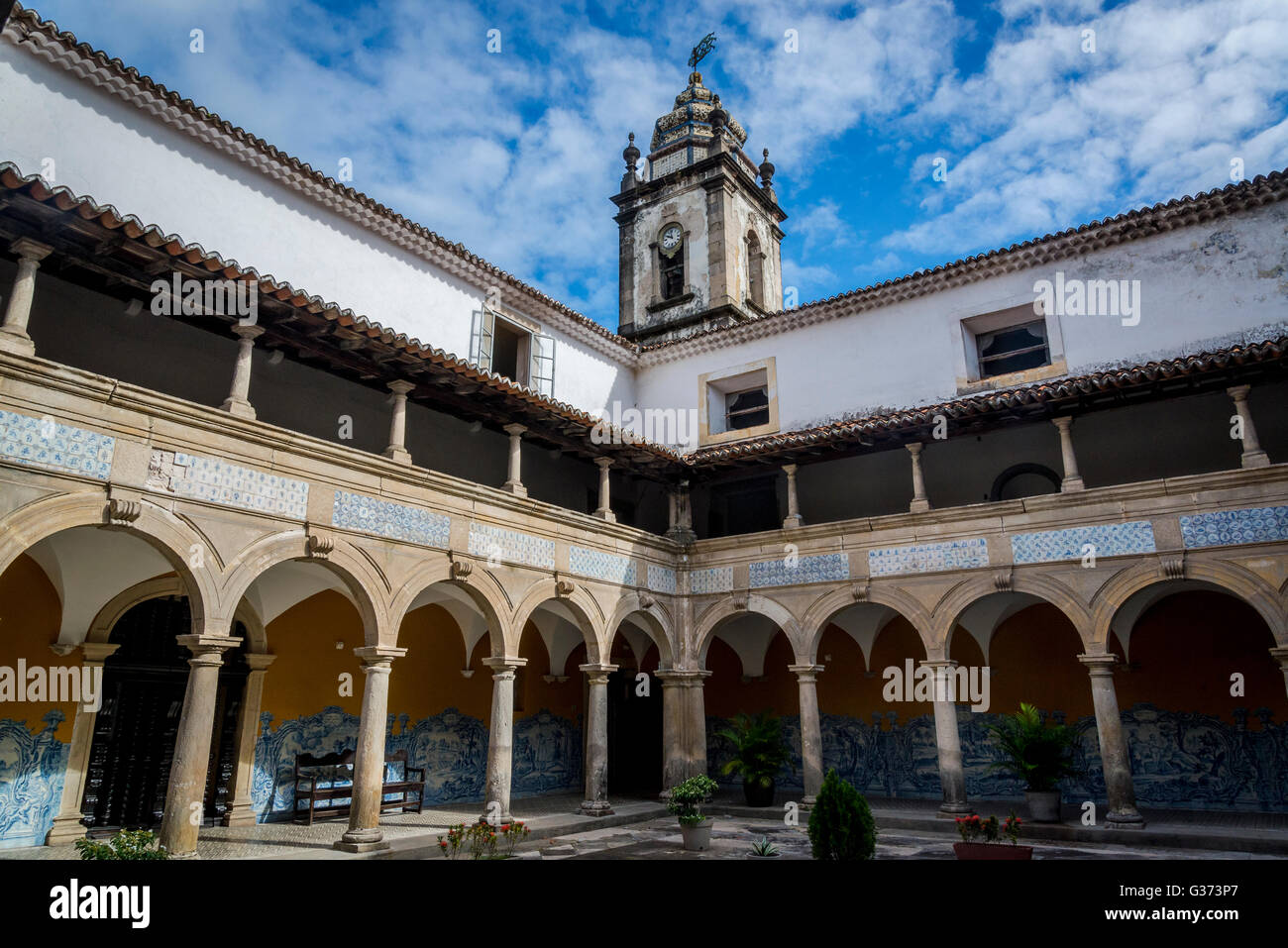 Atrium, Igreja da Ordem Terceira de São Francisco, Recife, Pernambuco, Brasilien Stockfoto