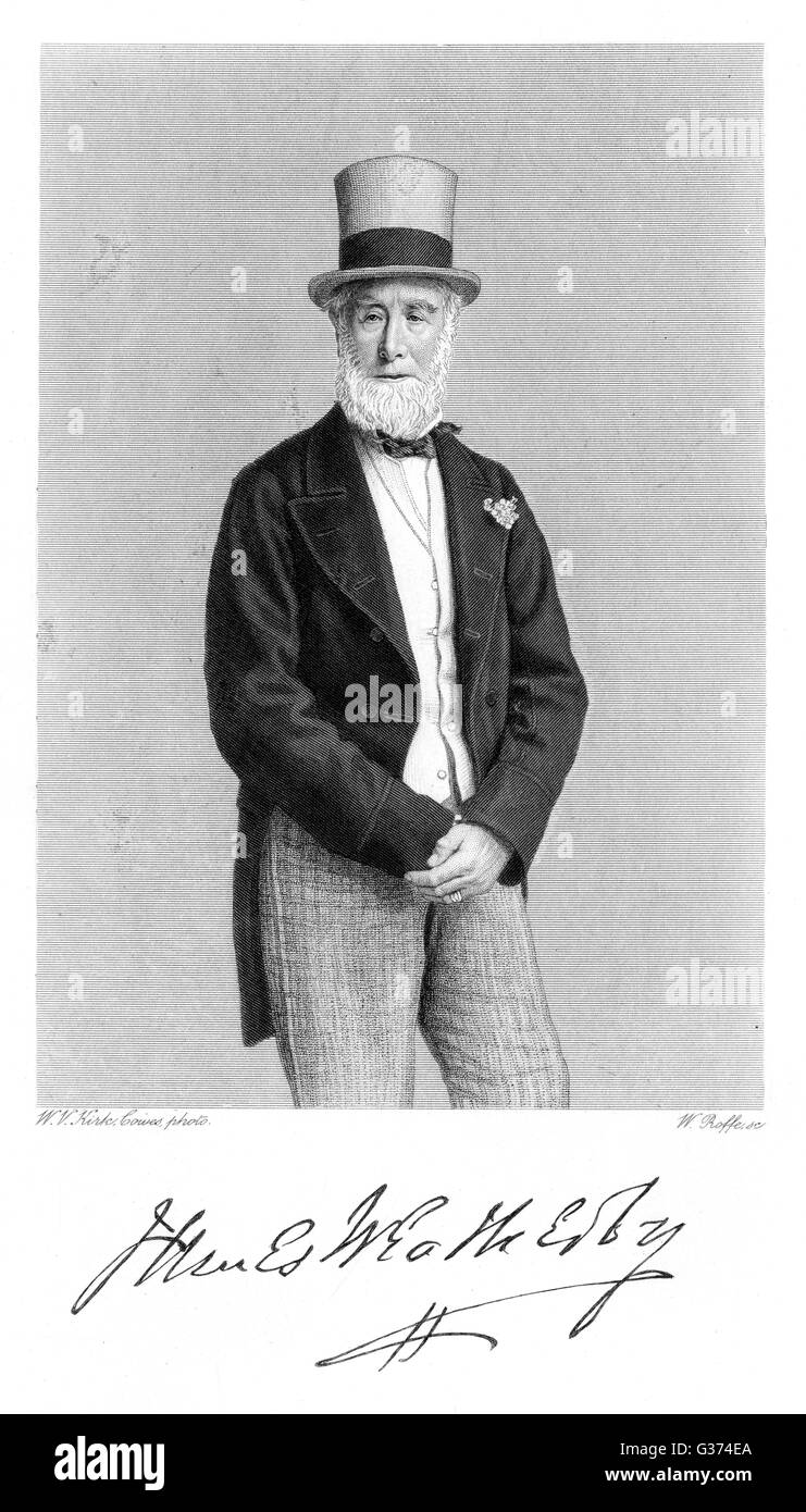 JAMES WEATHERBY Sportler mit seiner Unterschrift Datum: 1810? - ? Stockfoto