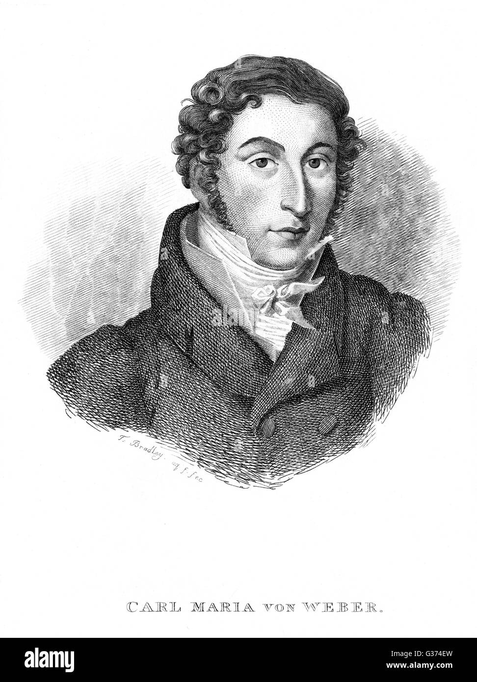 CARL MARIA VON WEBER deutsche Musiker Datum: 1786-1826 Stockfoto