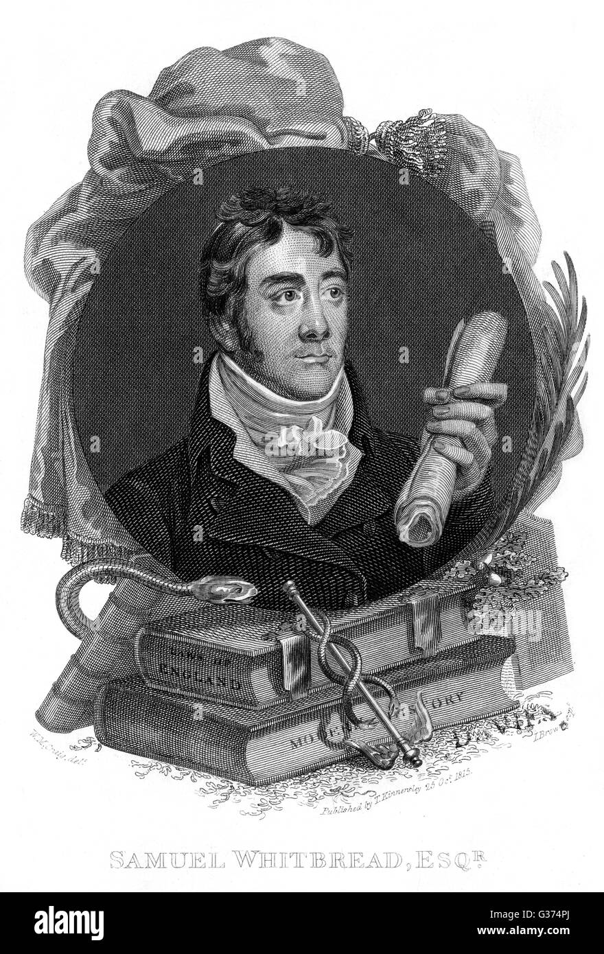 SAMUEL WHITBREAD Brewer und Staatsmann Datum: 1758-1815 Stockfoto