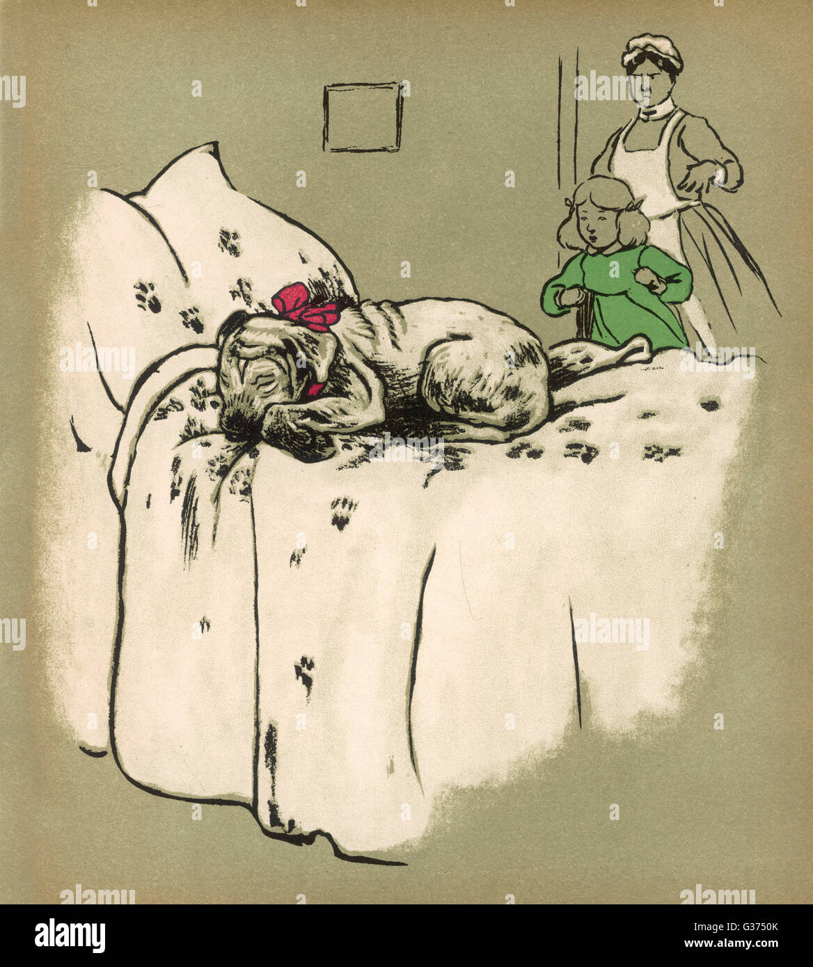 Illustration von Cecil Aldin, Pickles Stockfoto