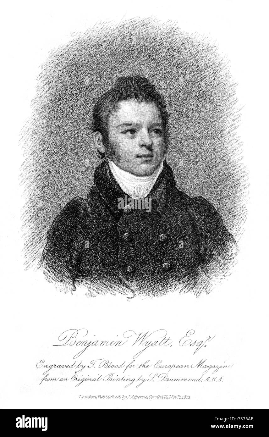 BENJAMIN DEAN WYATT Architekt Datum: 1775-1850 Stockfoto