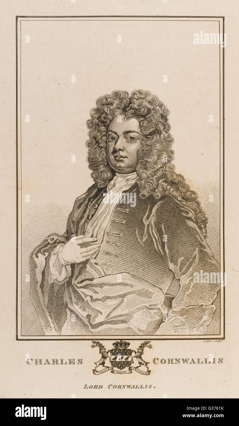 CHARLES LORD CORNWALLIS Stockfoto