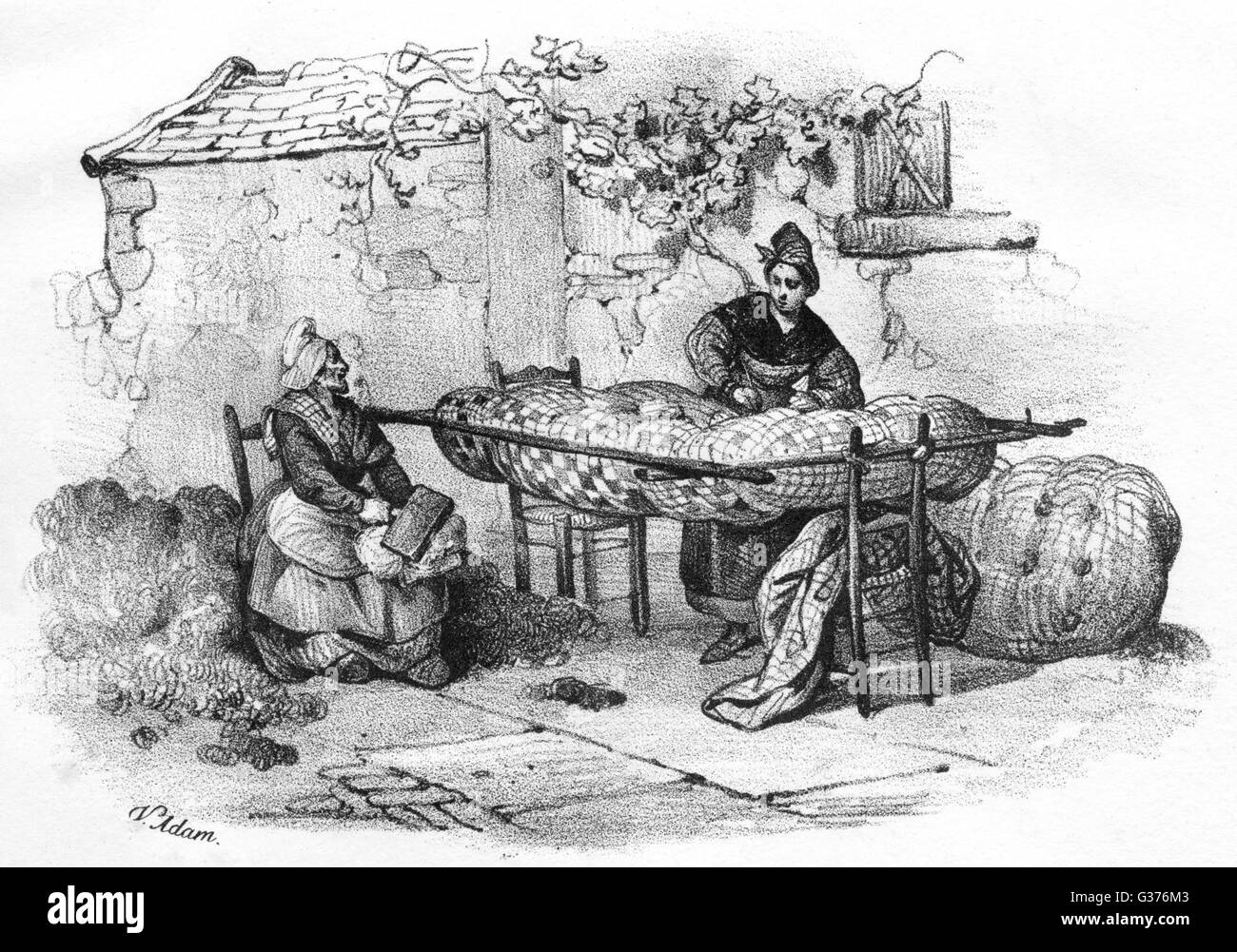 Französischer Mattressmaker Stockfoto