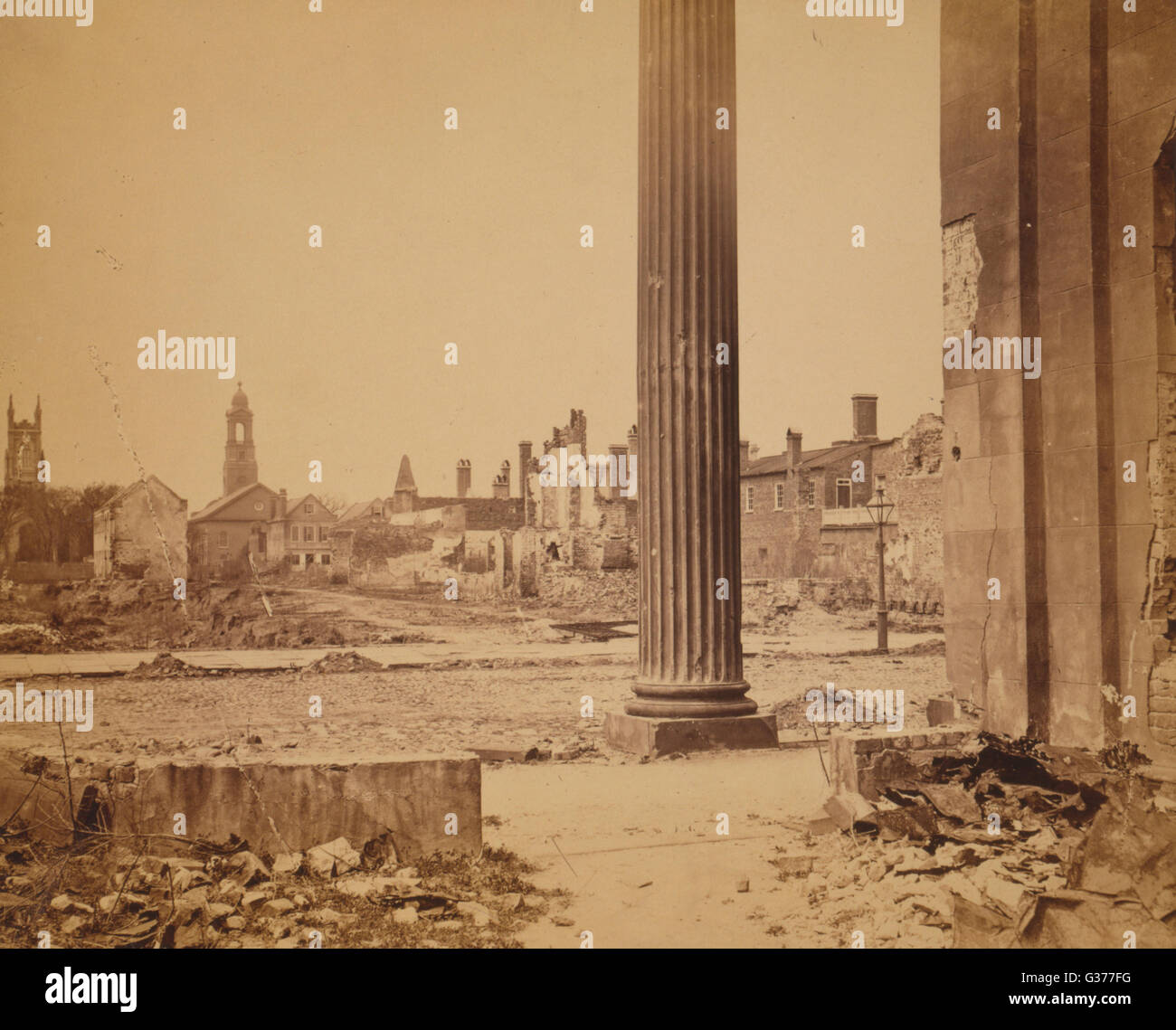 Ruinen in Charleston, South Carolina Stockfoto