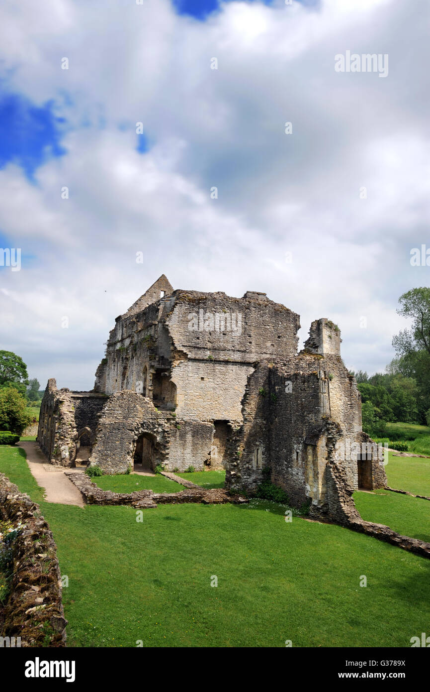 Die Ruinen der Minster Lovell Hall, UK Stockfoto