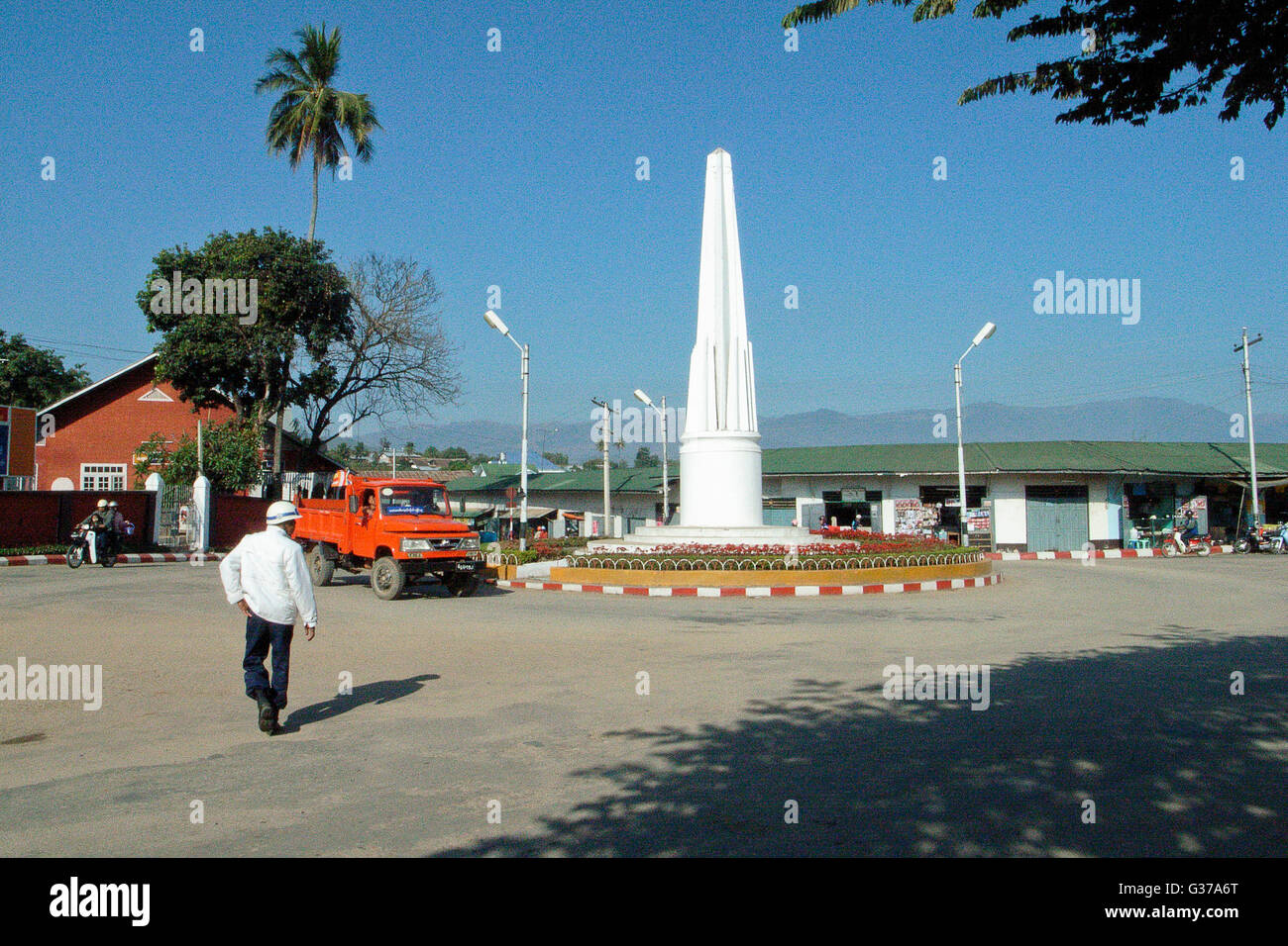 Shan-Staat, Indipendence Denkmal von Myanmar, Kengtung, Myanmar, Asien Stockfoto