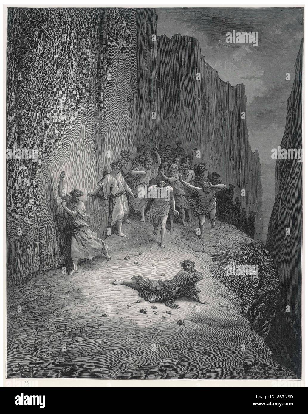 STEINIGUNG VON ST. STEPHEN Stockfoto