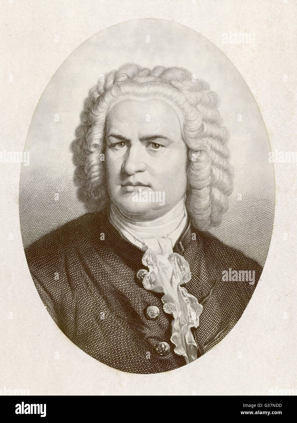 JOHANN SEBASTIAN BACH deutscher Organist und Komponist Datum: 1685-1750 Stockfoto