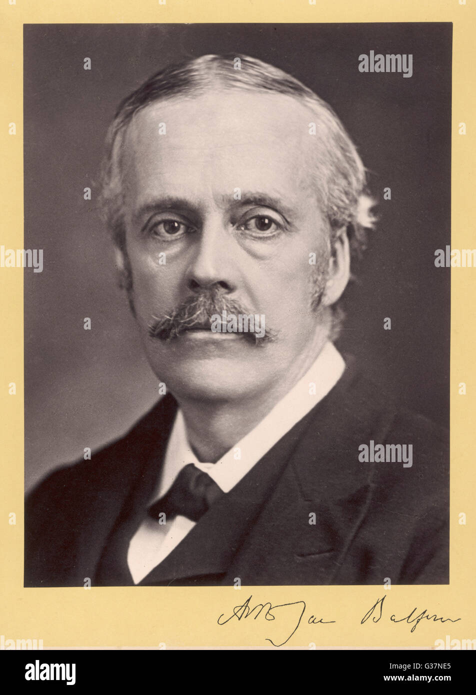 ARTHUR JAMES BALFOUR Stockfoto