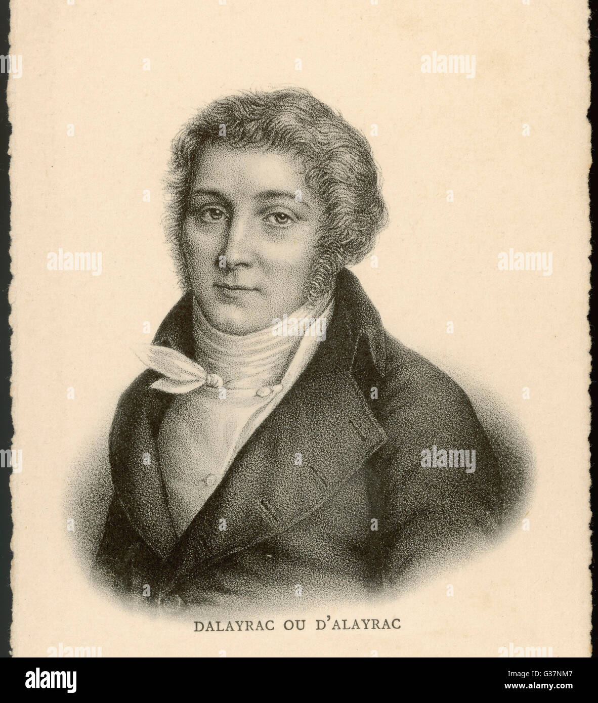 NICOLAS-MARIE D'ALAYRAC Stockfoto