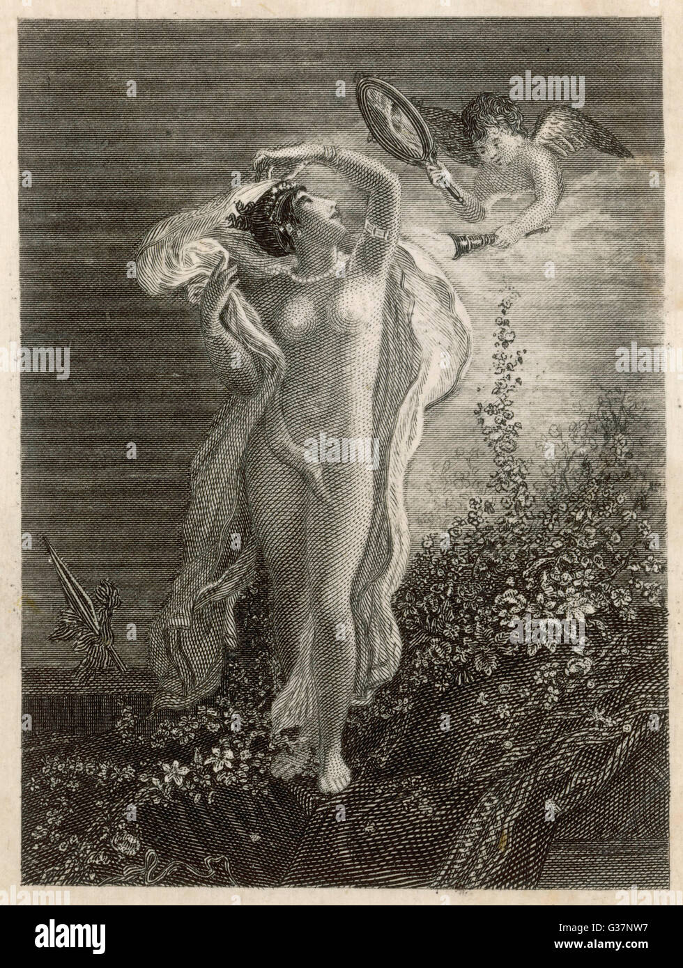 Illustration des alten römischen Dichters Ovid's Art of Love Stockfoto