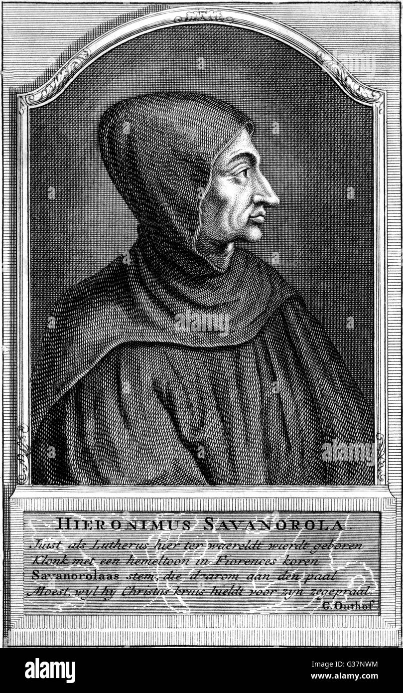 Girolamo Savonarola Stockfotos und bilder Kaufen Alamy
