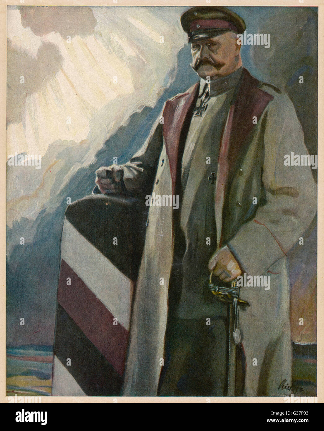 Der deutsche General und Politiker Paul von Hindenburg Stockfoto