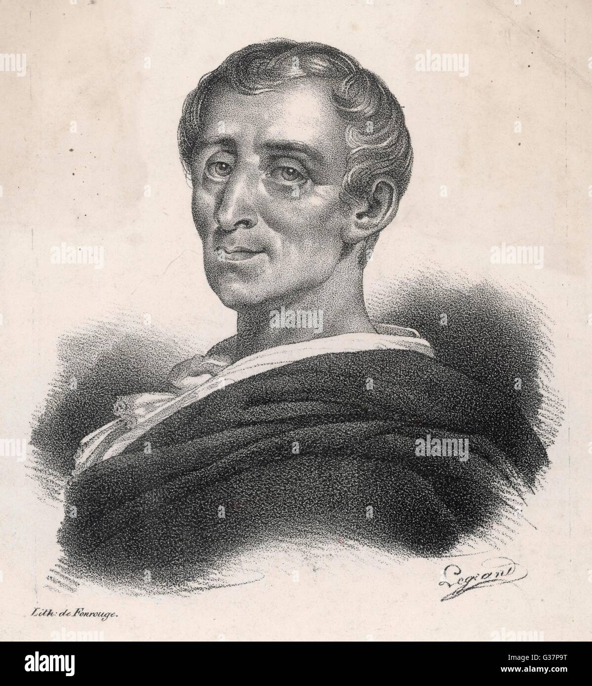 CHARLES LOUIS DE SECONDAT, Baron de MONTESQUIEU französische Philosoph Datum: 1689-1755 Stockfoto