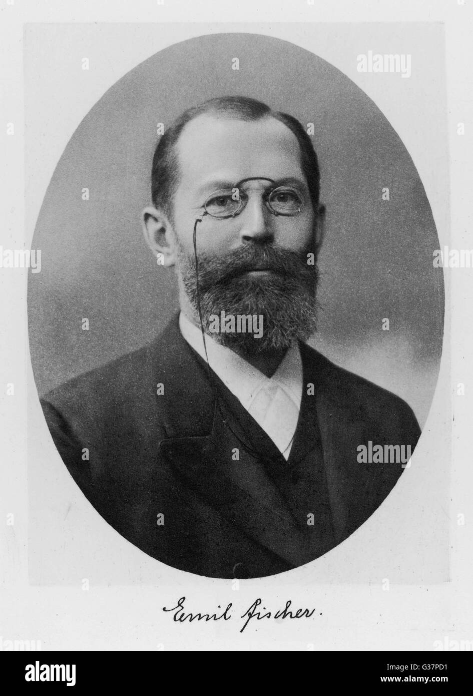 EMIL FISCHER - deutscher Chemiker Datum: 1852-1919 Stockfoto