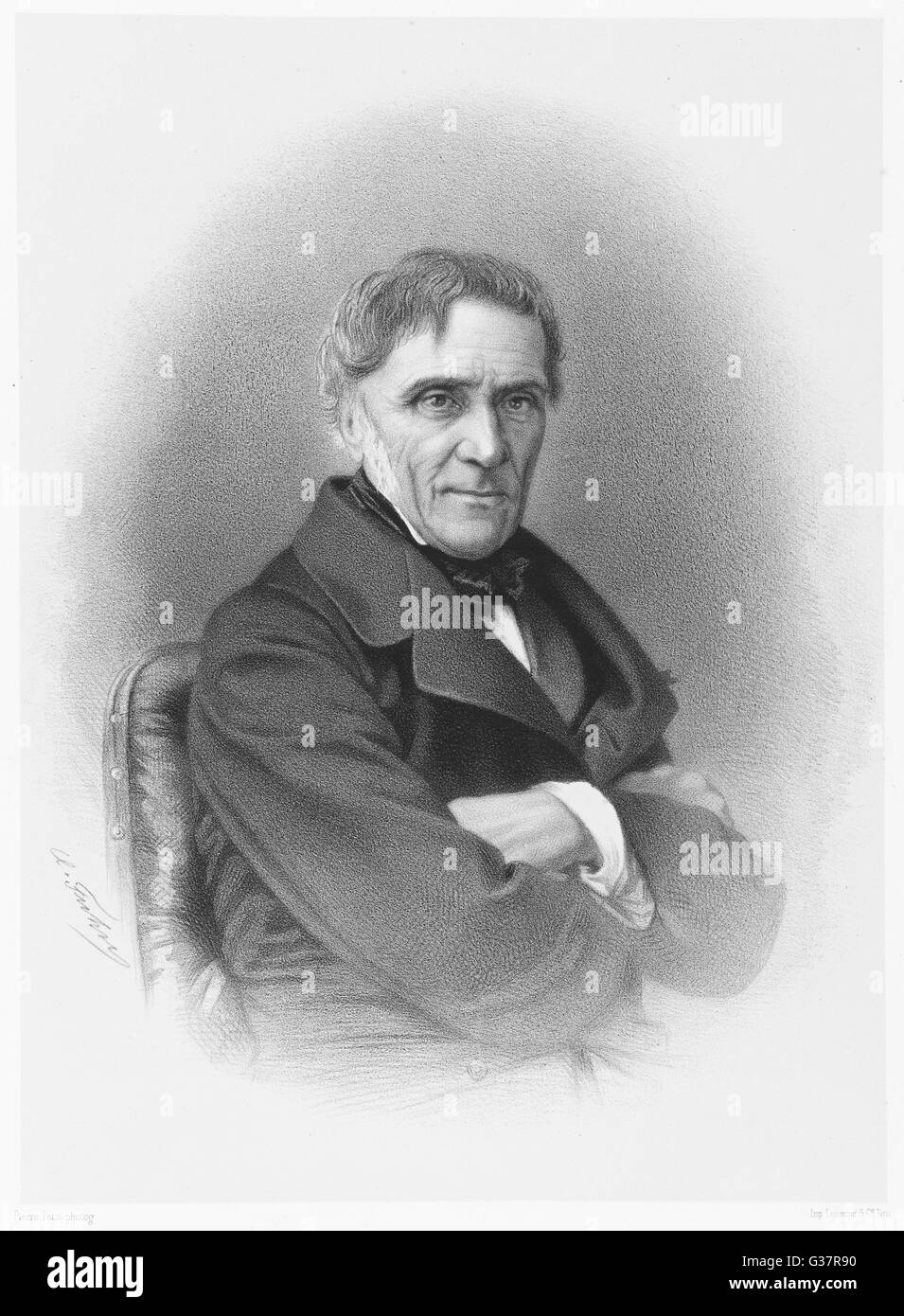ANTOINE-CESAR BEQUEREL Stockfoto