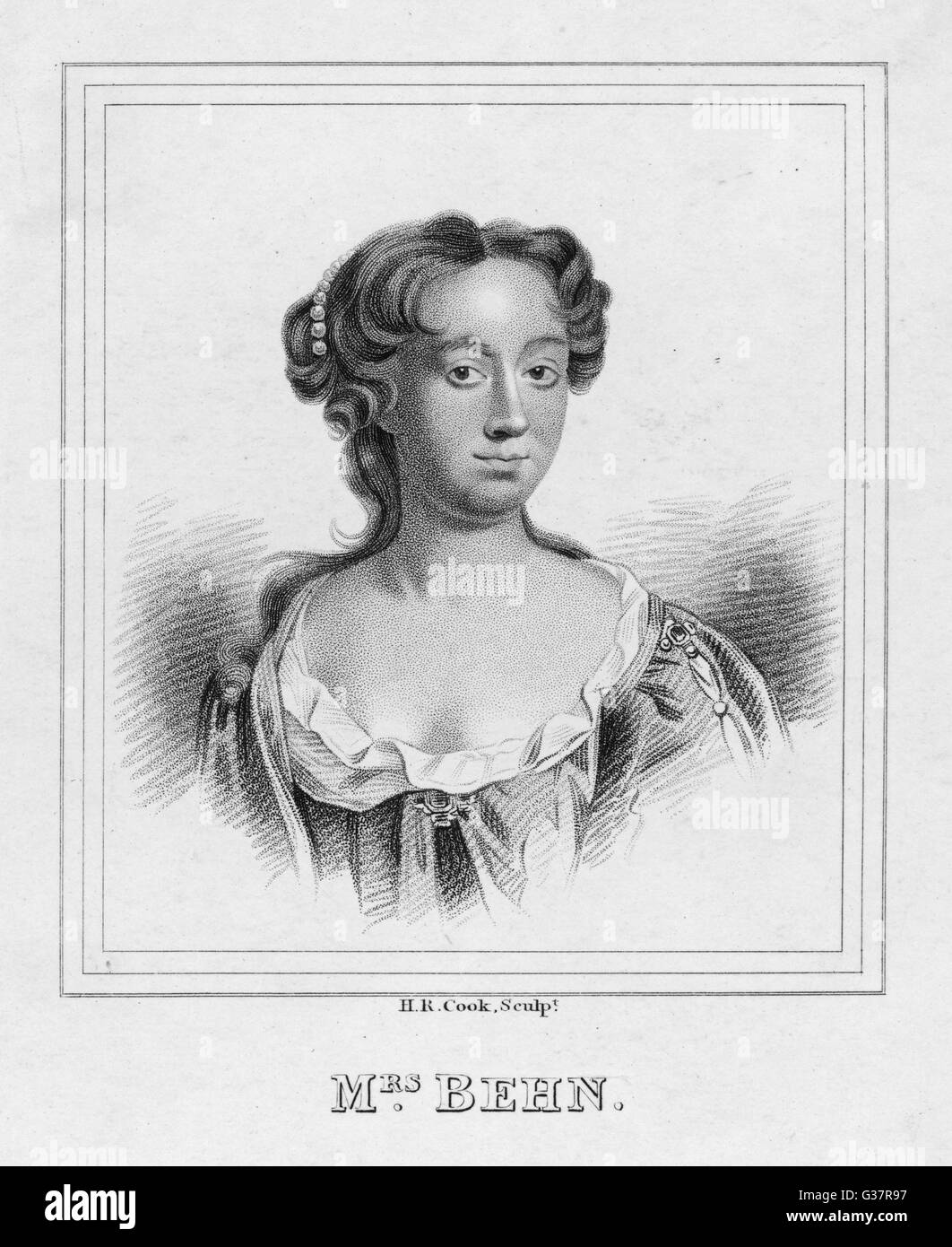 APHRA BEHN englischer Dramatiker und Romancier Datum: 1640-1689 Stockfoto