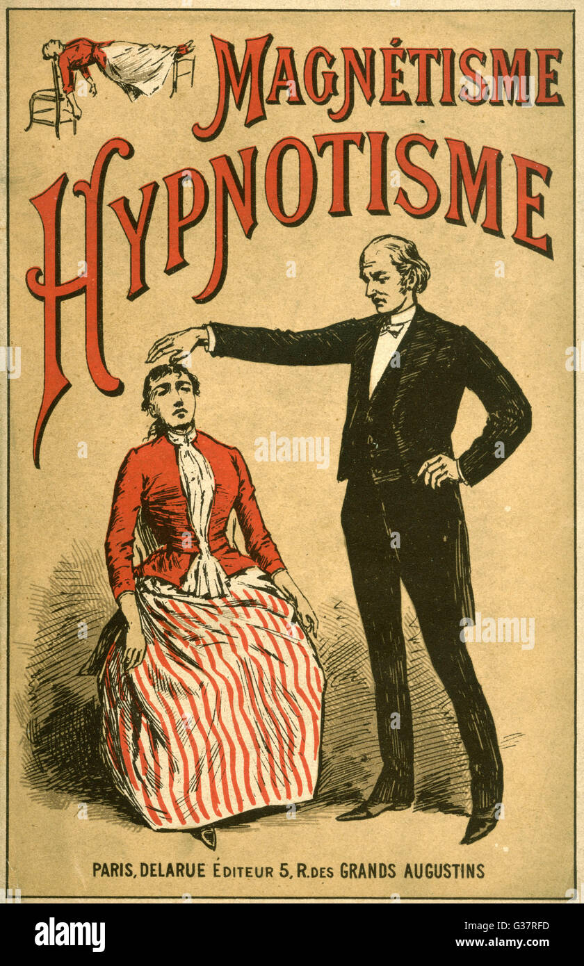 "MAGNETISME ET HYPNOTISME" populären französischen manuelle Datum: um 1900 Stockfoto