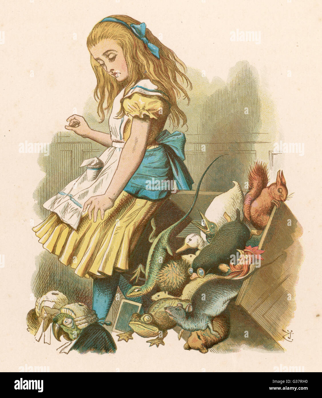 Lewis Carroll - Alice bei der Verhandlung Stockfoto