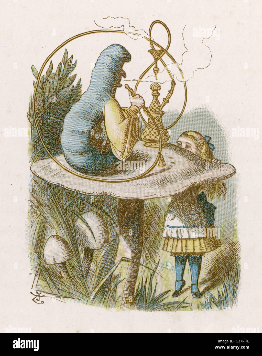 Lewis Carroll - Alice - Caterpilla Stockfoto