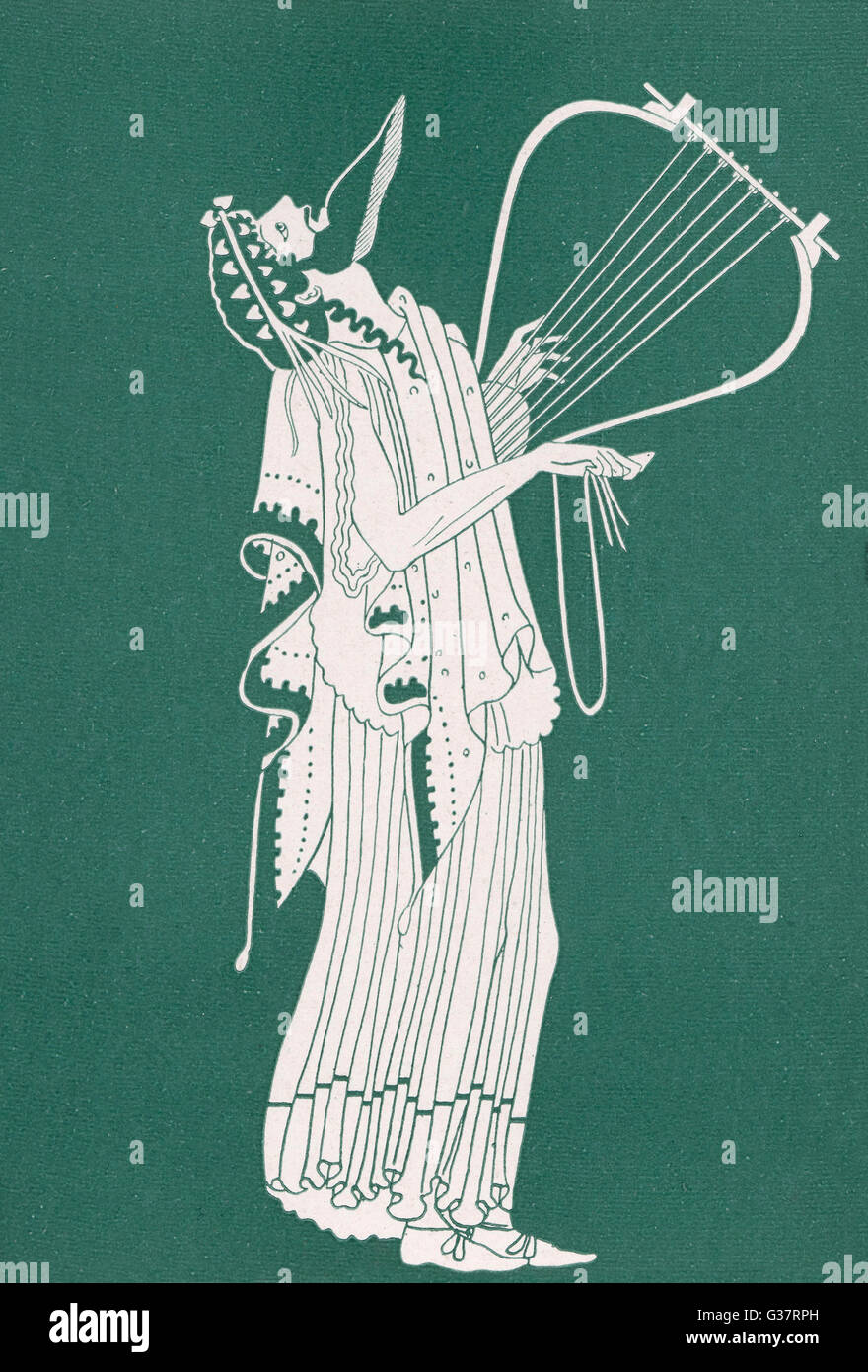 Griechisches Theater - der Chorus Stockfoto