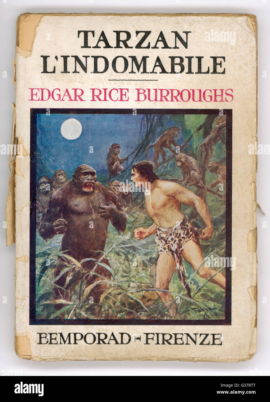 Tarzan und Gorilla Stockfoto