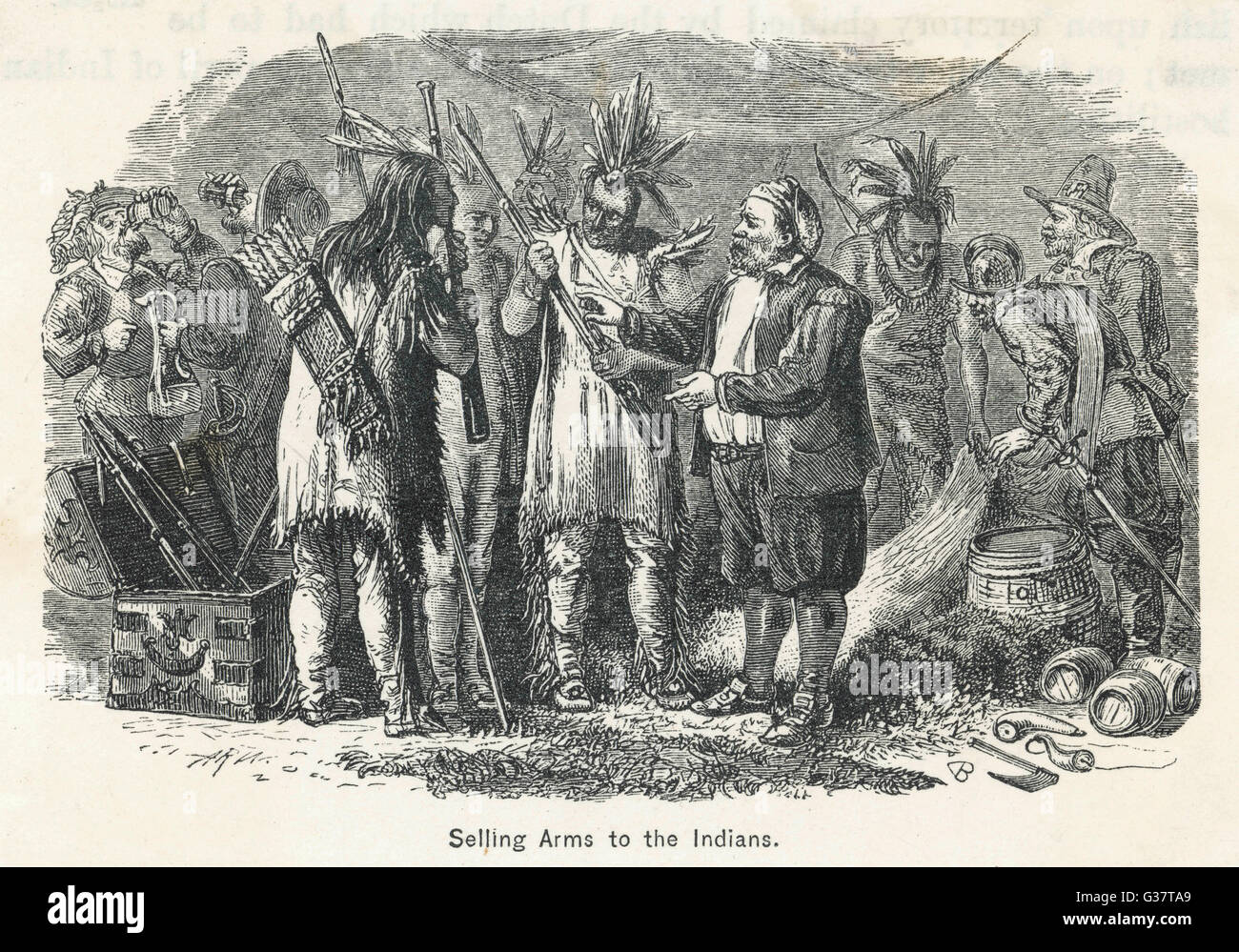 Settlers And Native Americans Stockfotos und -bilder Kaufen - Alamy