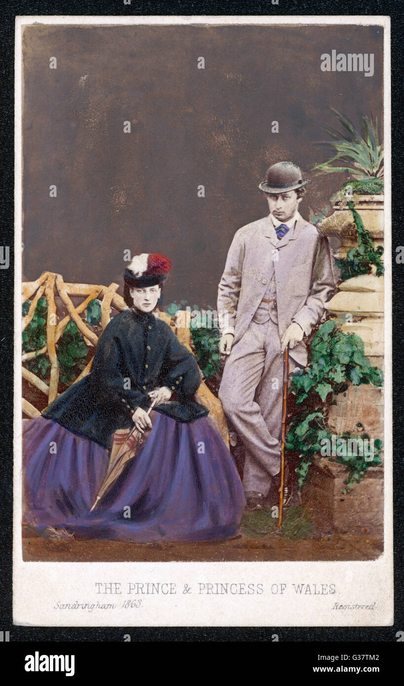 EDWARD VII UND ALEXANDRA Stockfoto